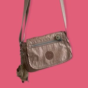 Rose gold kipling bag